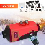 Swanew - chauffage diesel 12v 5kw thermostat lcd & tlcommande, silencieux & accessoires complets, pour ...