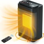 Chauffage d'espace, chauffage lectrique oscillant  60 avec thermostat numrique, chauffage en cramique ...