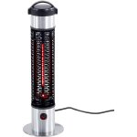 Beliani - chauffage d'ext�rieur electrique court 19 x 19 x 64 cm halog�ne � infrarouge 800 w avec c�ble ...