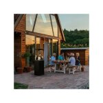 Azura home design - chauffage ext�rieur gaz patio light noir