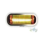 Suinga - chauffage infrarouge 2000 w. radiateur lectrique, intrieure - extrieur ip65. inclination ...