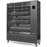 Chauffage radiateur fioul professionnel mobile radiant infrarouge 40, 7 kw motif en acier inoxydable ...