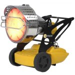 Chauffage rayonnant mobile au fuel  combustion directe (sans chemine) 29 ou 43 kw 230v - flash2 - sovelor ...