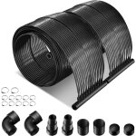 Chauffage solaire piscine 500 x 75 cm, 2 panneaux de capteur solaire en pe, tapis solaire avec kit de ...