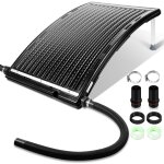Chauffage solaire de piscine noir tapis chauffant absorbeur solaire 110 x 69 x 14 cm - einfeben