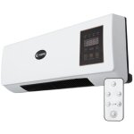 Chauffage + ventilateur ptc 1500w blanc tlcommande