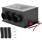 Chauffage de voiture portable 12v, 3 trous, chauffage d'hiver, d�givreur de pare - brise, suppression ...