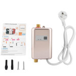 Chauffe - eau �lectrique sans r�servoir, 220v 3800w mini chauffe - eau �lectrique instantan� douche sans ...