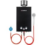 Chauffe - eau  gaz propane / butane 10l, chauffe - eau  gaz instantans 20kw avec housse de pluie - ...