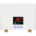 Chauffe - eau instantan� 3kw mini chauffe - eau �lectrique sans r�servoir mural avec affichage led t�l�command ...