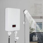 Chauffe - eau instantan 6000 w, 230 v douche chauffe - eau tankless, led instantan jardin panneau, ...