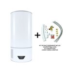 Ariston group - chauffe eau thermodynamique mural lydos hybrid wifi 100 l ariston air ambiant + kit d'installa ...