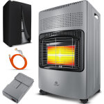 Chauffe - gaz c�ramique 4200 watts, avec d�tendeur de gaz, tuyau de gaz & housse de protection, chauffage ...