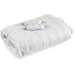 Chauffe - matelas lectrique double 2 x 60 w polyester blanc (140 x 1 x 160 cm)