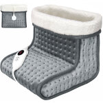Chauffe - pieds �lectrique 100w 6 niveaux de temp�rature lavable botte chauffante gris