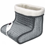 Chauffe - pieds �lectrique 100w 6 niveaux de temp�rature lavable botte chauffante gris