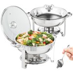 Vevor chauffe - plat lot de 2 bacs de 3, 5 l buffet chauffant a combustible rechaud inox alimentaire ... Vevor chauffe - plat lot de 2 bacs de 3, 5 l buffet chauffant a combustible rechaud inox alimentaire ...