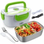 Chauffe - plats �lectrique pour voiture, maison et bureau - 12 - 24 v / 110 v 40 w, bo�te � lunch isotherme ...
