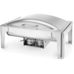 Hendi - chauffe - plats avec pte  bougie, acier satin gn 1 / 1