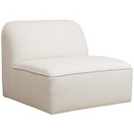 Drawer - chauffeuse pour canap modulable en tissu bouclette - cru - noor