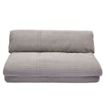Miliboo - chauffeuse convertible 2 places en tissu velours ctel gris clair spencer