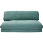 Miliboo - chauffeuse convertible 2 places en tissu velours c�tel� vert c�ladon spencer