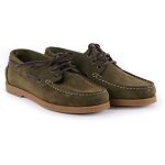 Le chameau - chaussures bateau galion en nubuck vert homme cba - couleur vert chameau - pointure chaussures ...