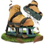 Chaussures � clous pro avec fermeture en m�tal, a�rateur de pelouse pr� - mont�, scarificateur pour gazon ...