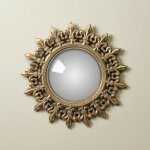 Miroir convexe soleil antique 35cm