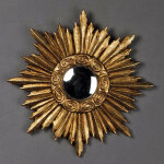 Chehoma - miroir soleil convexe r�sine 20x20cm