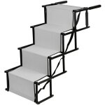 Échelle légère de rampe de voiture de chien, rampe pour animaux pliable, gris clair Échelle légère de rampe de voiture de chien, rampe pour animaux pliable, gris clair