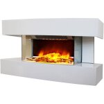 Chemin'arte - chemin�e �lectrique 2000w blanc lounge medium blanc