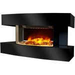 Chemin'arte - cheminée électrique 2000w noir lounge medium noir Chemin'arte - cheminée électrique 2000w noir lounge medium noir