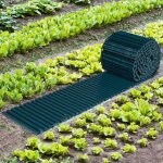 Chemin de potager 5m déroulable en plastique vert pour jardin Chemin de potager 5m déroulable en plastique vert pour jardin