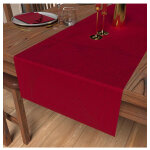 Chemin de table 40x180 cm luxury rouge, par soleil d'ocre