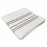 Chemin de table en coton blanc et broderie 50 x 145 cm - gema 6524