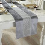 Chemin de table gris 32 x 180 cm, chemin de table à paillettes, diamant de cave à vin (180 cm, gris) Chemin de table gris 32 x 180 cm, chemin de table à paillettes, diamant de cave à vin (180 cm, gris)