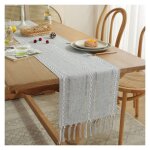 Chemin de table chemin de table en macramé avec glands, chemin de table vintage pour maison ferme table ... Chemin de table chemin de table en macramé avec glands, chemin de table vintage pour maison ferme table ...