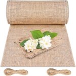 Chemin de table toile de jute 30cm10m chemin de table jute bords cousus pour mariage festival f�te d�corations ...