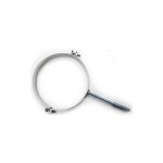 Mbm ? collier mural pour fumisterie dn 130 ? acier inoxydable 316 poli ? r�sistance � la corrosion ? ...