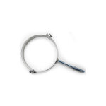 Mbm ? collier mural pour fumisterie dn 140 ? acier inoxydable 316 poli ? r�sistant � 600�c ? installation ...