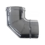 Cheminée double paroi isolé air dn 100 / 120 coude 90 tube en acier inoxydable 316 Cheminée double paroi isolé air dn 100 / 120 coude 90 tube en acier inoxydable 316