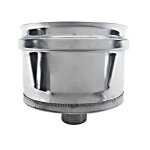 Cheminee double paroi isole bouchon collecteur de condensation conduit inox dn 150 / 200
