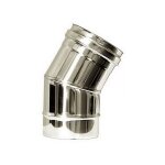 Mbm ? coude � 30� pour conduit chemin�e double paroi inox dn 80 / 130 ? acier inoxydable 316 ? �paisseur ...