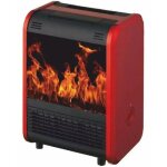 Suinga - chemine lectrique 1500w effet flamme et feu avec arrt de scurit 30x22x40 cm
