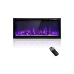 Cheminée électrique 750w / 1500w, 3 modes montage, cheminée chauffante avec télécommande, minuterie et ... Cheminée électrique 750w / 1500w, 3 modes montage, cheminée chauffante avec télécommande, minuterie et ...