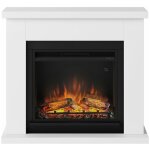 Tagu - chemine lectrique dcorative 'frode' blanche - powerflame