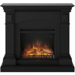 Tagu - chemin�e �lectrique d�corative 'magna' noir profond - powerflame