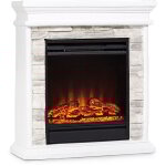 Klarstein cheminee electrique effet flamme, chemine electrique decorative chauffante de 1800w, tlcommande ...