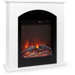 Cheminee electrique effet flamme, chemine electrique decorative chauffante de 2000w, tlcommande et ...